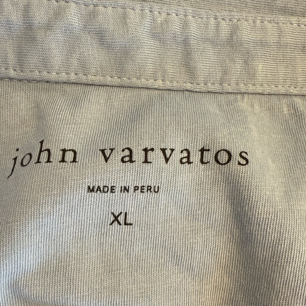 John Varvatos Marble Wash Polo Light Blue Size XL - Picture 7 of 10